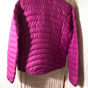Patagonia purple/pink goose down jacket